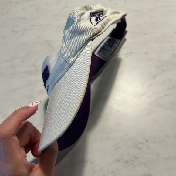 NFL Vikings Visor Hat OS white purple - Picture 2 of 7